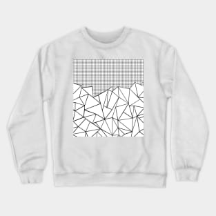 Ab Grid White Crewneck Sweatshirt